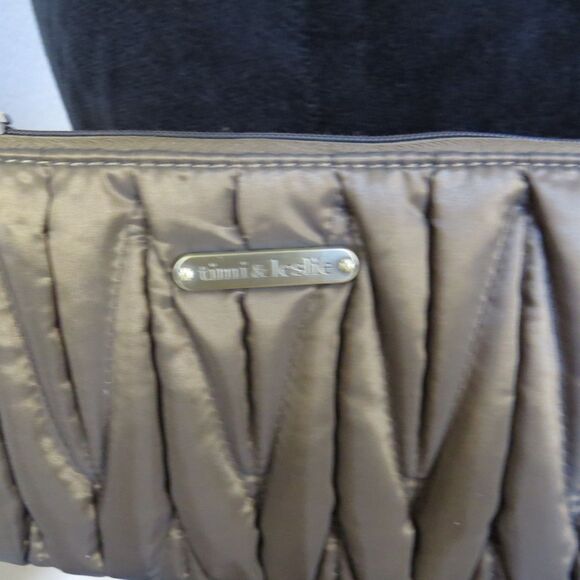 timi & leslie Bronze Quilted Purse/Wristlet/Clutch Bag EUC - Picture 7 of 7